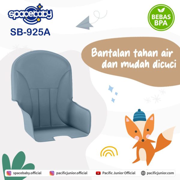 BABY HIGH CHAIR SPACEBABY SB-925A (6 IN 1) - Gambar 6