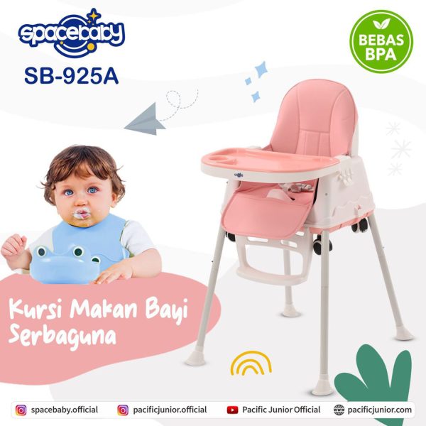 BABY HIGH CHAIR SPACEBABY SB-925A (6 IN 1) - Gambar 8