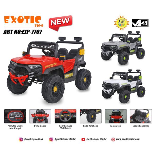 RECHARGEABLE JEEP EXOTIC EJP-7707 - Gambar 4