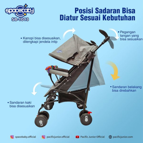 BABY STROLLER SPACEBABY SB-1013 (TWIN / ALL NEW DESIGN) - Gambar 4