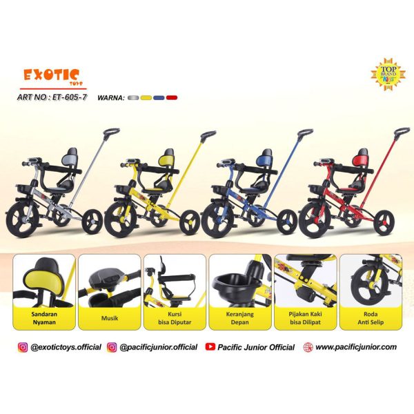 TRICYCLE EXOTIC ET-605-7 (3 IN 1) - Gambar 6
