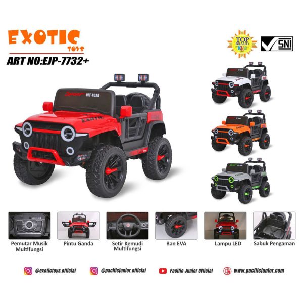 RECHARGEABLE JEEP EXOTIC EJP-7732+ - Gambar 2