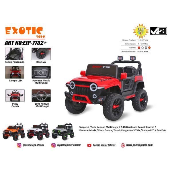 RECHARGEABLE JEEP EXOTIC EJP-7732+ - Gambar 8