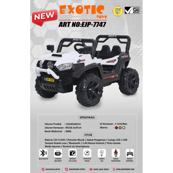 RECHARGEABLE JEEP EXOTIC EJP-7747 - Gambar 5