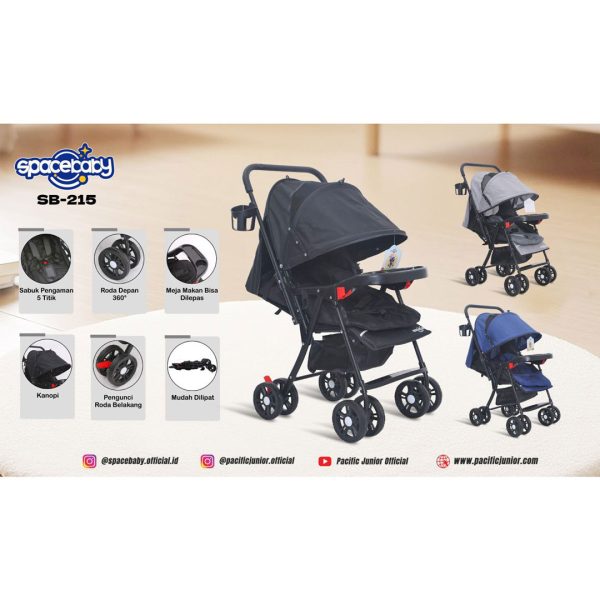 BABY STROLLER SPACEBABY SB-215 - Gambar 11