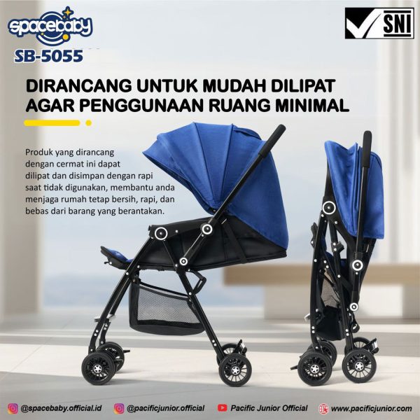 BABY STROLLER SPACEBABY SB-5055 - Gambar 4