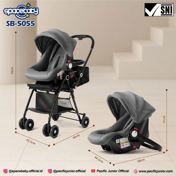 BABY STROLLER SPACEBABY SB-5055 - Gambar 6