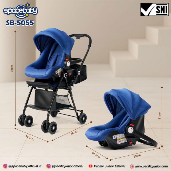 BABY STROLLER SPACEBABY SB-5055 - Gambar 3