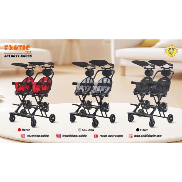 MAGIC STROLLER EXOTIC ET-LW366 (TWINS) - Gambar 8