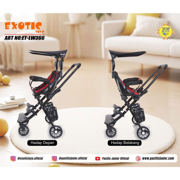 MAGIC STROLLER EXOTIC ET-LW366 (TWINS) - Gambar 3