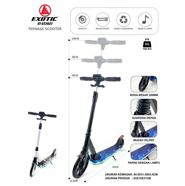 SCOOTER EXOTIC ET-ST2027 - Gambar 2