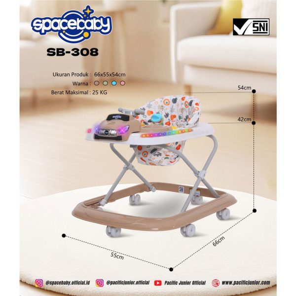 BABY WALKER SPACEBABY SB-308 (CAR) - Gambar 5