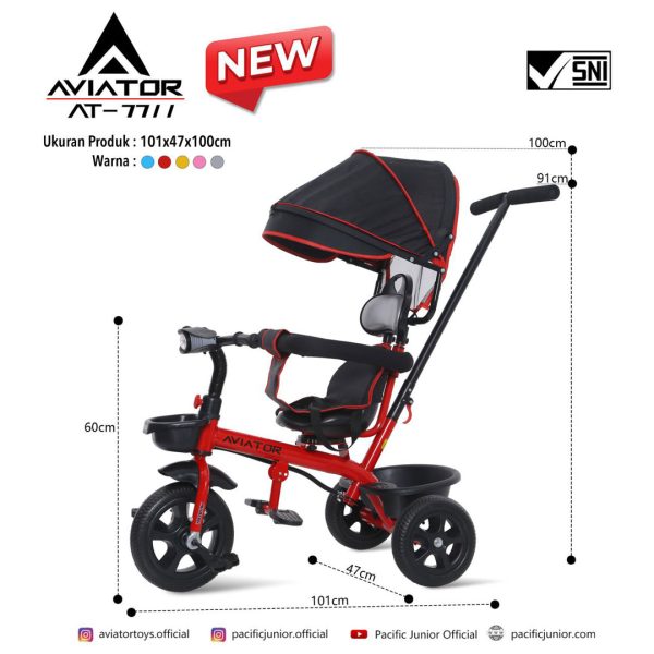 TRICYCLE AVIATOR AT-7711 (4 IN 1) - Gambar 2