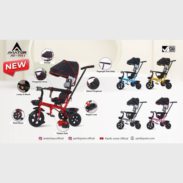 TRICYCLE AVIATOR AT-7711 (4 IN 1) - Gambar 6