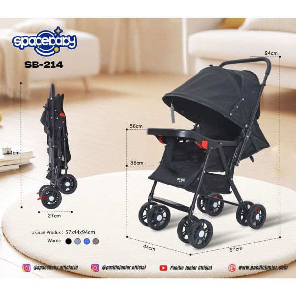 BABY STROLLER SPACEBABY SB-214 - Gambar 2