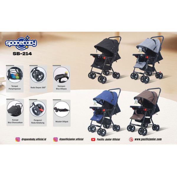 BABY STROLLER SPACEBABY SB-214 - Gambar 10