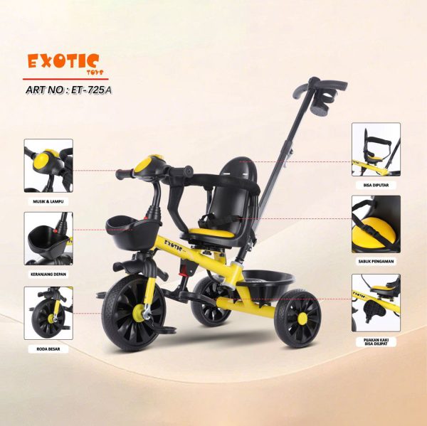 TRICYCLE EXOTIC ET-725A (3 IN 1) - Gambar 2