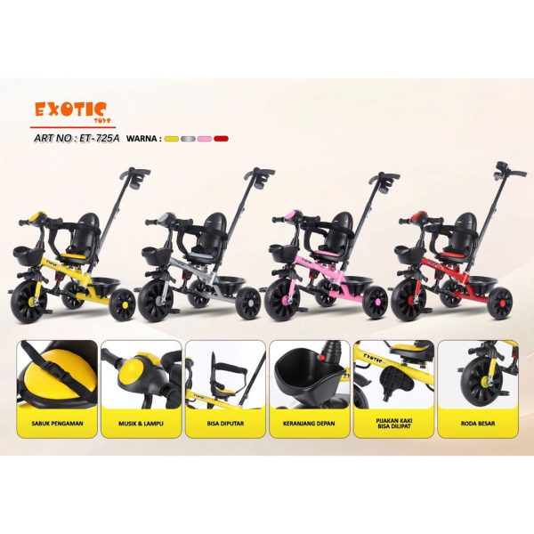 TRICYCLE EXOTIC ET-725A (3 IN 1) - Gambar 6