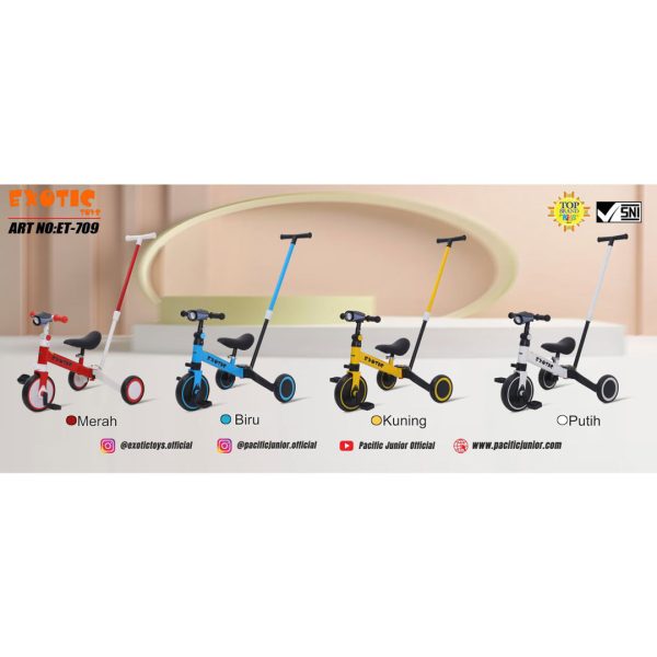 BALANCE BIKE EXOTIC ET-709 (4 IN 1 / MUSIC) - Gambar 9