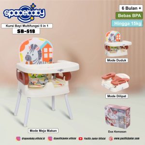 FOLDING BOOSTER SEAT SPACEBABY SB-518