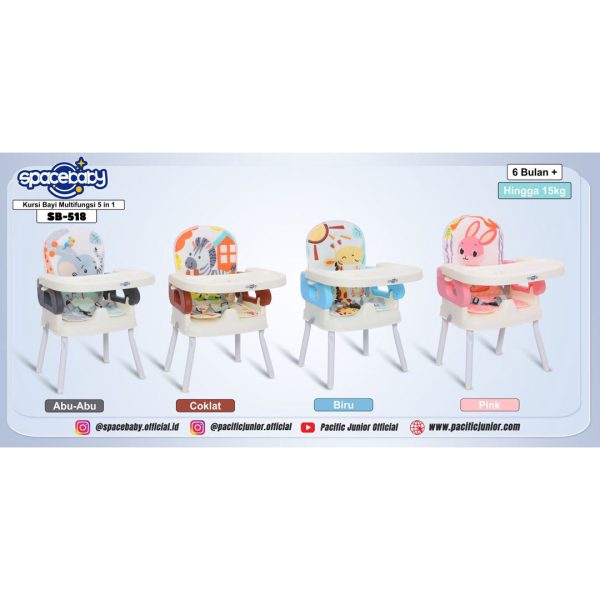 FOLDING BOOSTER SEAT SPACEBABY SB-518 - Gambar 11