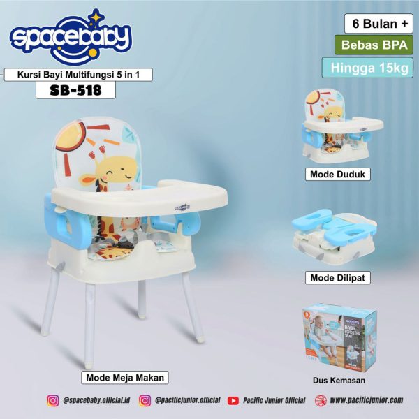 FOLDING BOOSTER SEAT SPACEBABY SB-518 - Gambar 6
