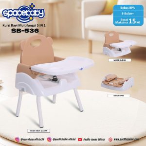 FOLDING BOOSTER SEAT SPACEBABY SB-536 (5 IN 1)