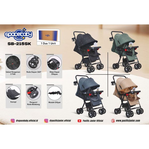 BABY STROLLER SPACEBABY SB-215 SK - Gambar 12
