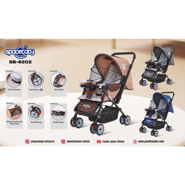 BABY STROLLER SPACEBABY SB-6202 - Gambar 9