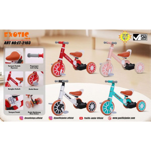 BALANCE BIKE EXOTIC ET-2103 - Gambar 5