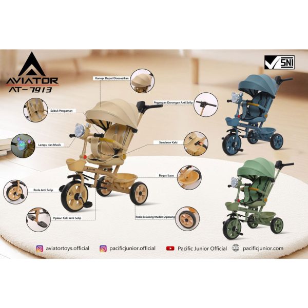 TRICYCLE AVIATOR AT-7913 - Gambar 10