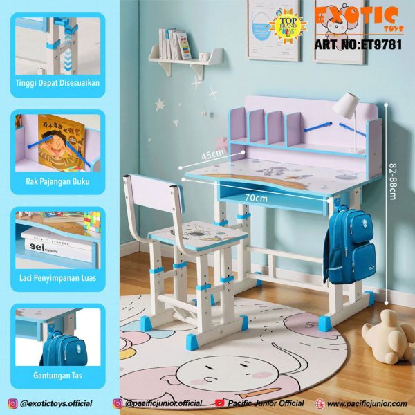 STUDY TABLE SET EXOTIC ET-9781 - Gambar 6